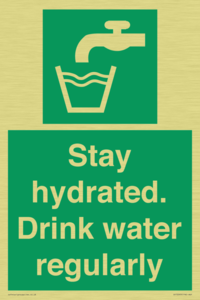 Stay hydrated. Drink water regularly 